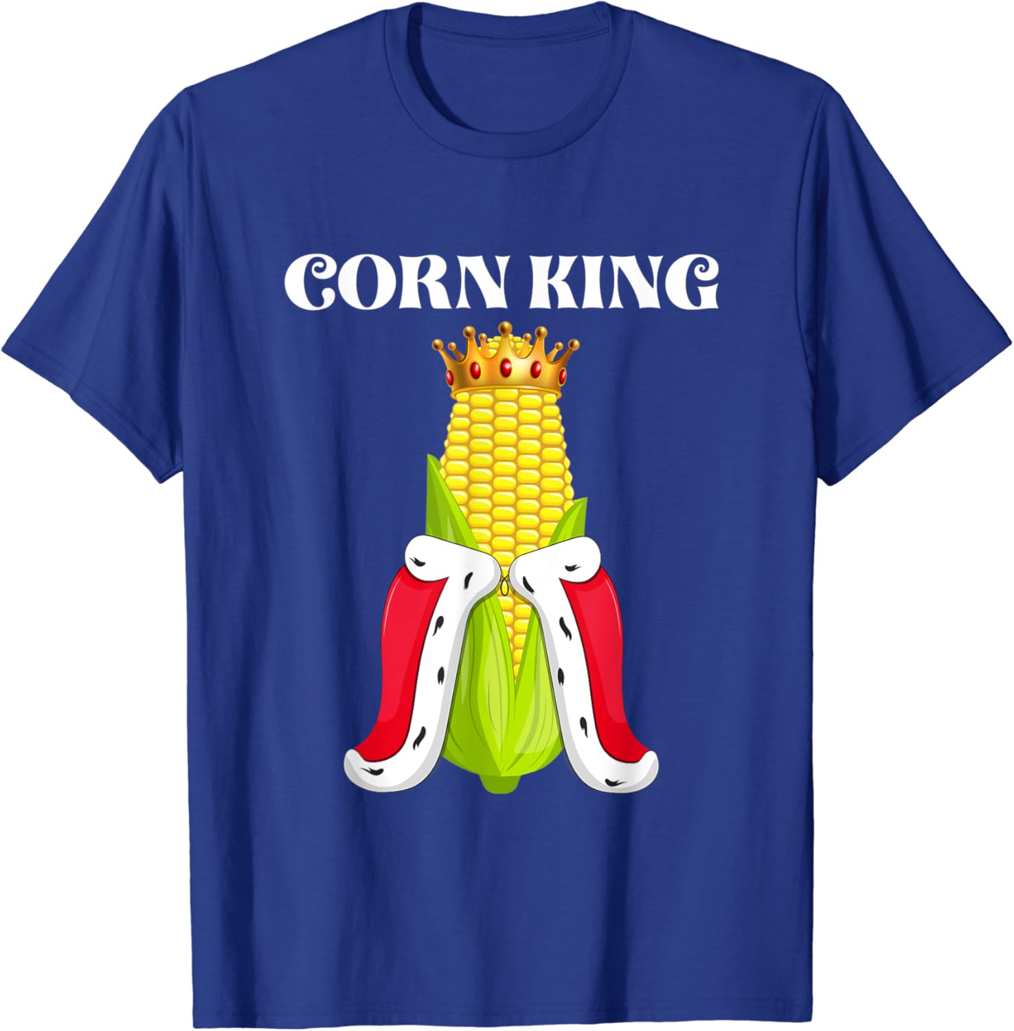Corn King Funny Corn On The Cob Farmer Farming Lover TShirt